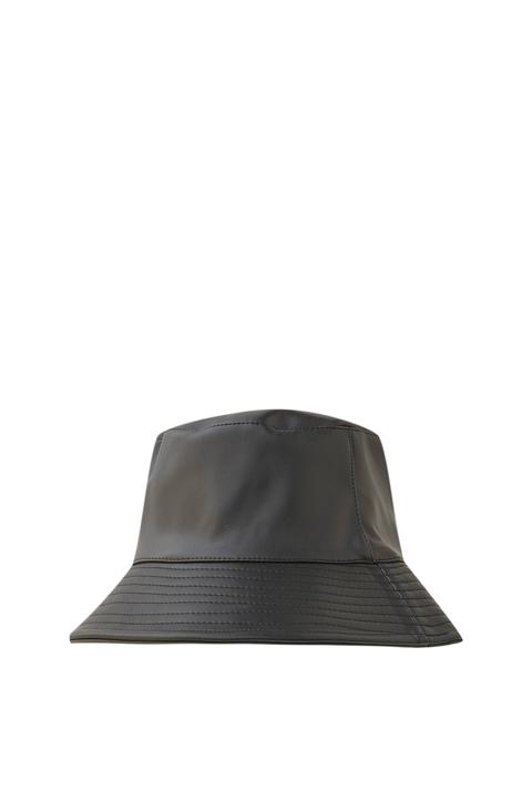 Gorro Bucket Efecto Piel