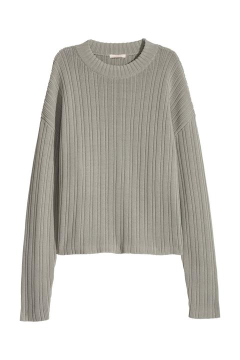 Gerippter Pullover