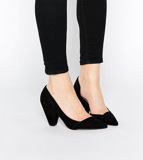 Asos - Sapphire - Scarpe A Pianta Larga Con Tacco - Nero