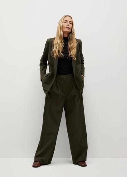 Pinstripe Suit Blazer