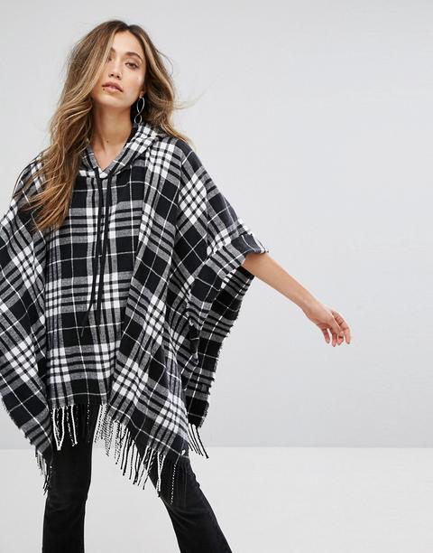 Poncho A Cuadros De Cheap Monday