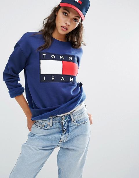 Sudadera Con Logo De Tommy Jeans-azul