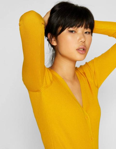 Cardigan Escote Pico