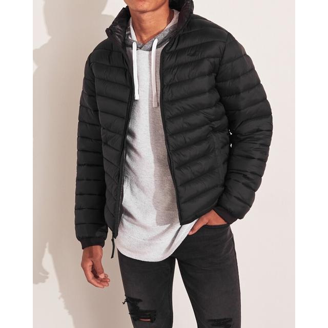 mockneck puffer jacket