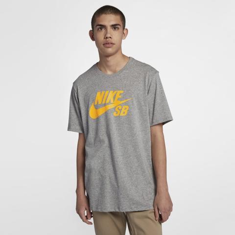 T-shirt Nike Sb Logo - Uomo - Grigio