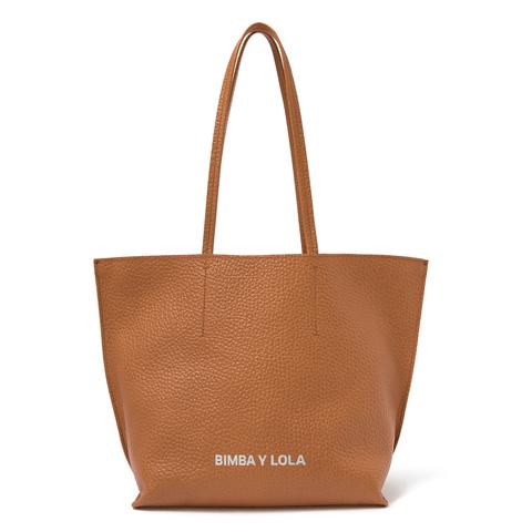 Bolso Shopper Grande Piel Tostado