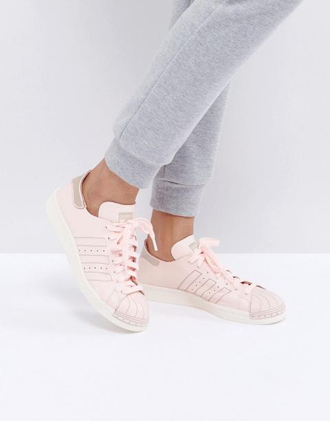 Adidas Originals - Deconstructed Superstar 80s- Scarpe Da Ginnastica Di Pelle Rosa - Rosa