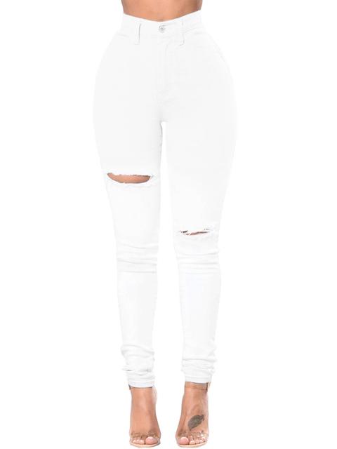 Raw Cut High Waist Skinny Jeans