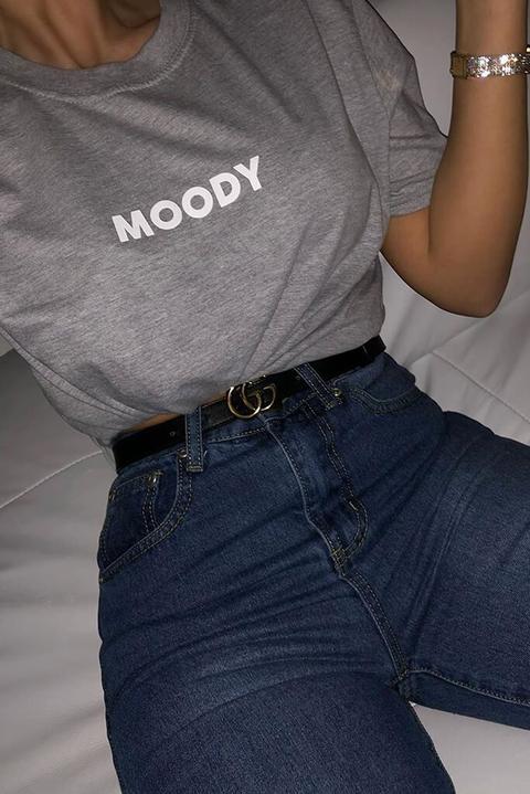 Greymarl Moody Slogan Oversized T