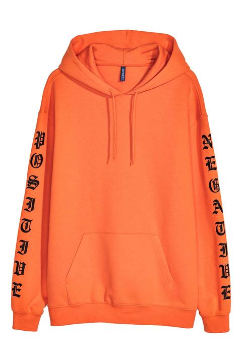 Hooded Top With A Print Motif