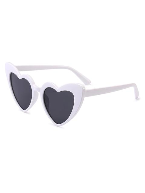 Occhiali Da Sole A Forma Di Cuore Claret Clementine Pink Frame+pink Lens Black And Pink White Frame+grey Lens Bright Black+grey