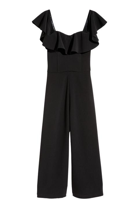 Schulterfreier Jumpsuit