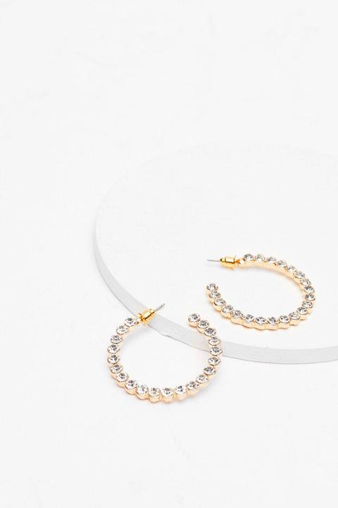 A Little One Sided Diamante Earrings