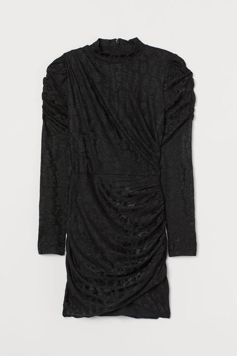 Robe Drapée - Noir