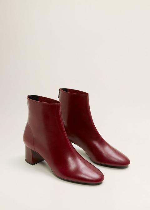 Bottines Cuir À Talon