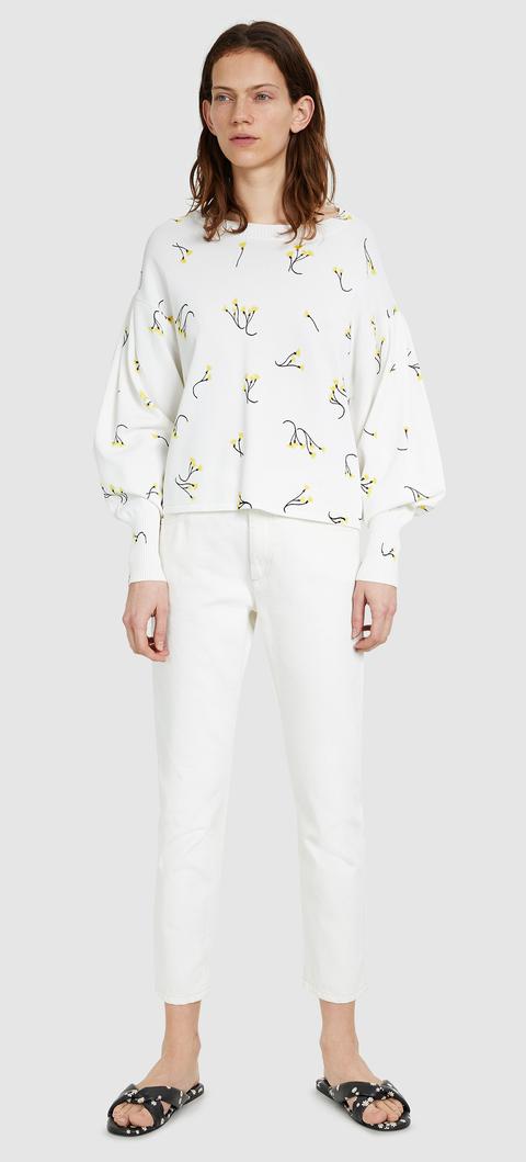 Jersey Bells Print Blanco