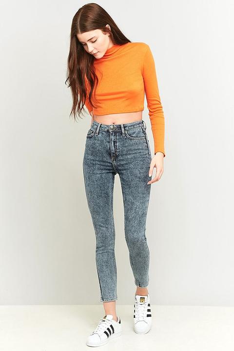 Bdg Pine High-rise Acid Wash Blue Super Skinny Jeans