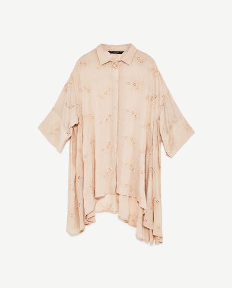 Blusa Oversize Bordado