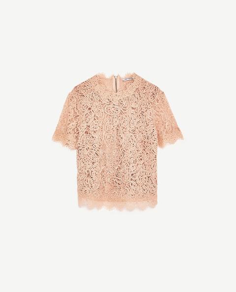Embroidered Lace T-shirt