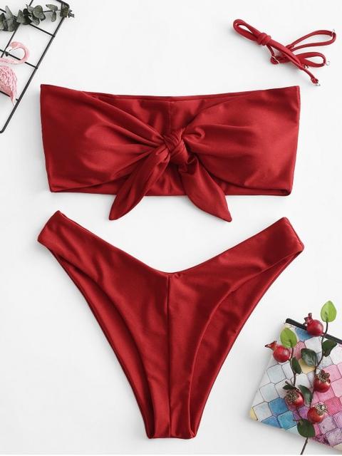 zaful bikini bandeau