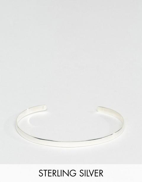 Designb - Bracciale Rigido In Argento Sterling - In Esclusiva Per Asos - Argento