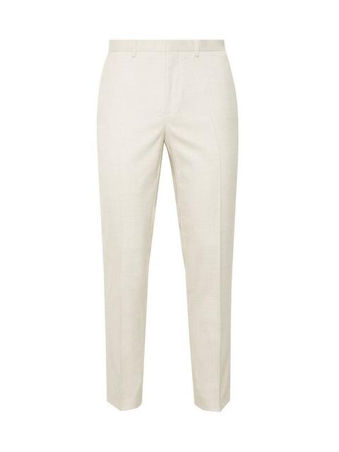 Neutral End On End Skinny Fit Suit Trousers