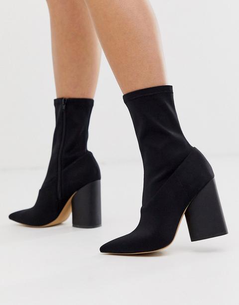 Public Desire Rempt Sock Boots In Black