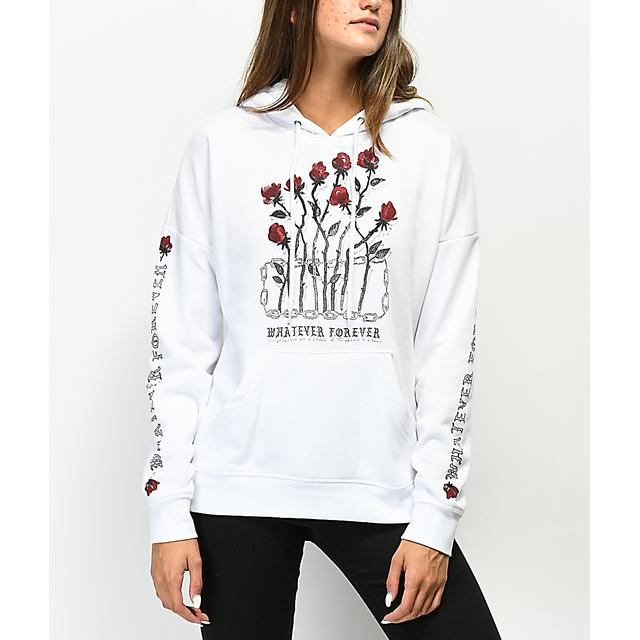 hoodie rose white