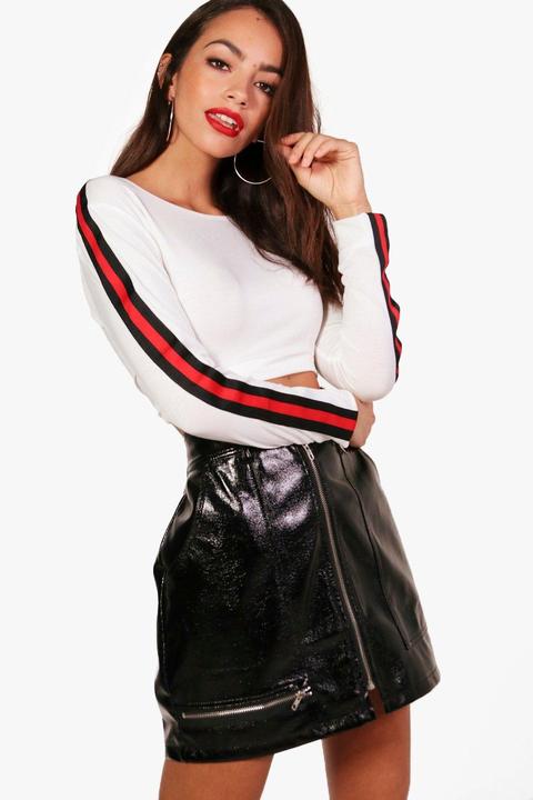 Sports Rib Long Sleeve Crop