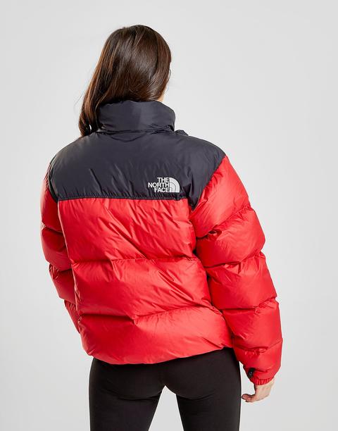 red north face jacket womens