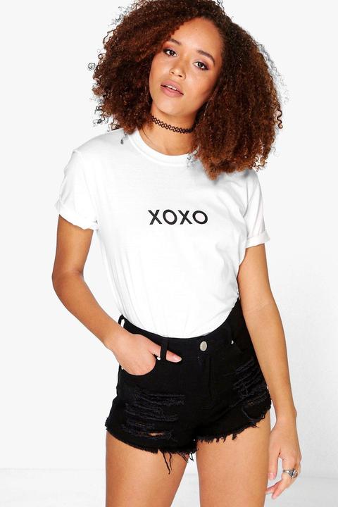 Sarah Xoxo Slogan T-shirt