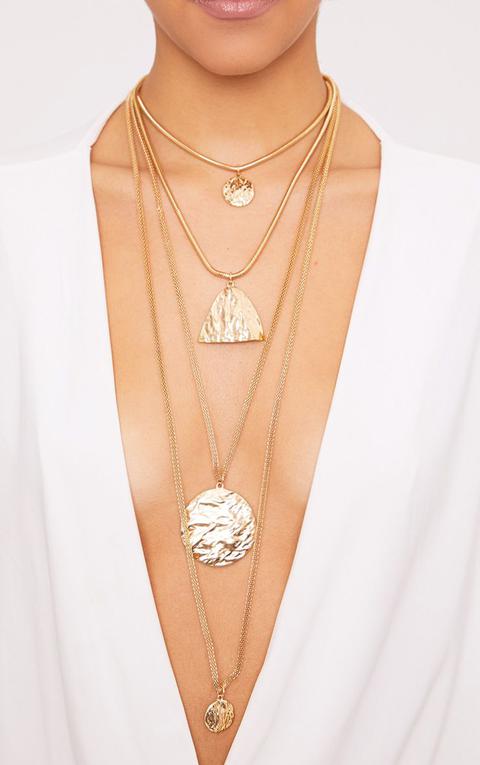 Verity Gold Chunky Layered Necklace