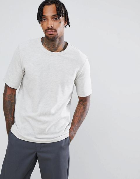 Weekday - Grinko - T-shirt In Maglia - Beige
