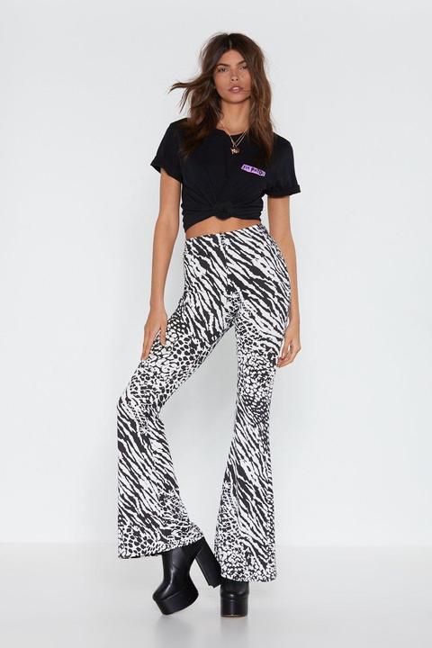 Animal Attraction High-waisted Flare Pants