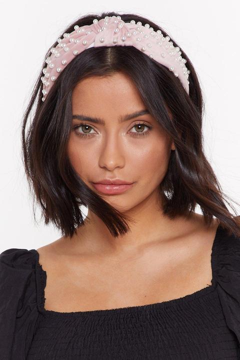 Power Pearl Vibes Velvet Headband
