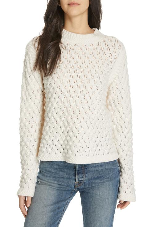 Pointelle Sweater