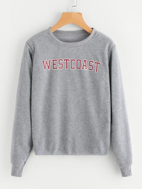 Letter Print Sweatshirt