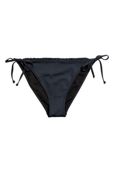 Tanga Bikini Bottoms - Black