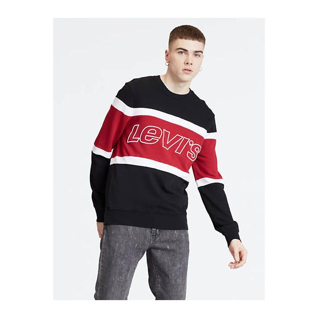 black and red levi hoodie