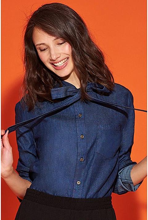 Camicia Tela Denim Fiocco