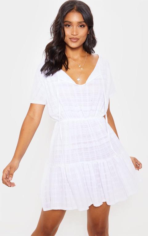 prettylittlething robe blanche