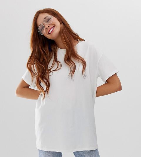 Stradivarius - T-shirt Oversize Bianca - Bianco