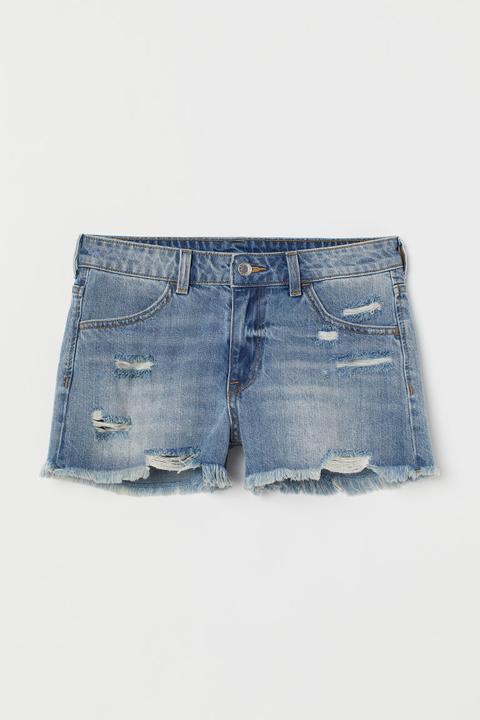 h and m denim shorts