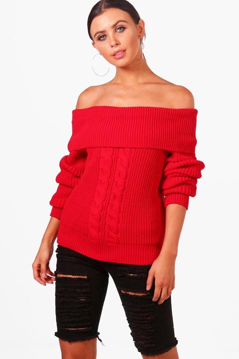 Petite Pullover Con Scollo A Barca