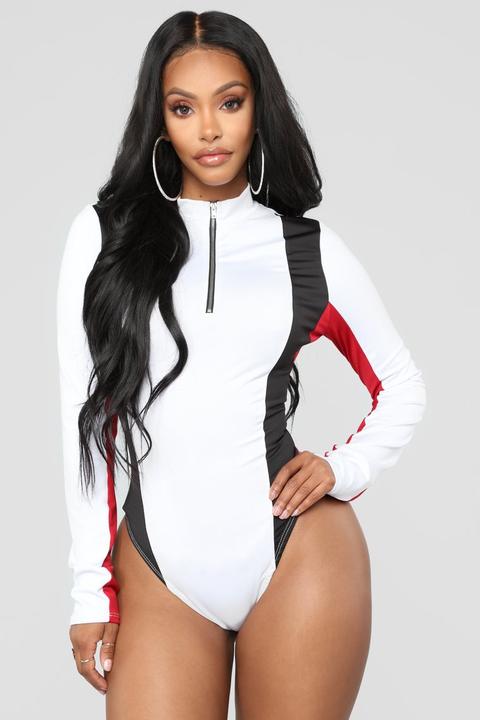 License To Ill Bodysuit - White/combo