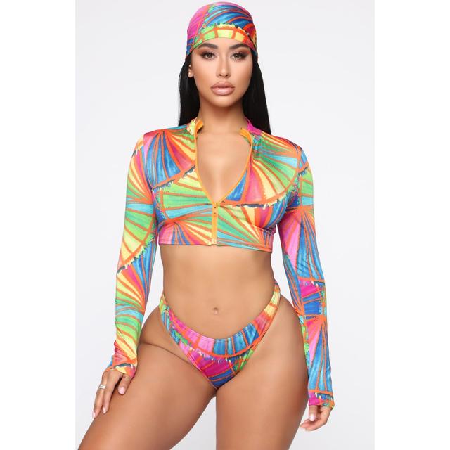 fashion nova 3 piece swimsuit