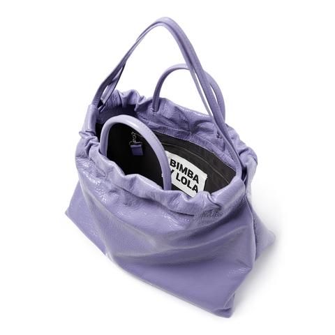 Bolsos piel Mujer  BIMBA Y LOLA Bolso shopper L piel lila • Love Lory