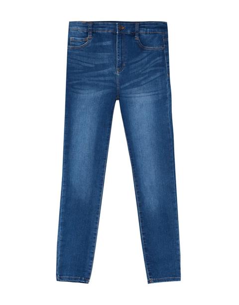 Jeans Skinny Fit Tiro Alto