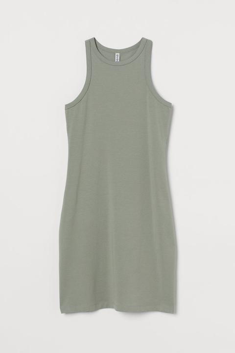 Cotton Jersey Dress - Green