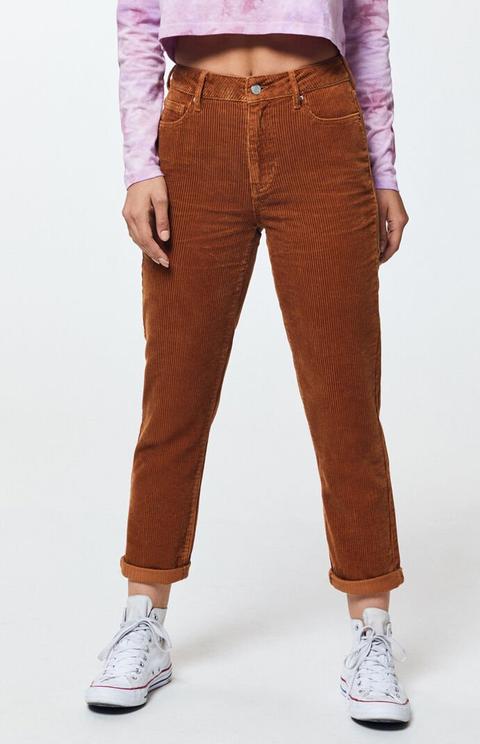 beige corduroy mom jeans